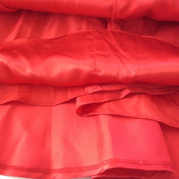 ALYCE PARIS Red V-Neck Short Fit N' Flare Dress Size 10 with lace up back - Picture 16 of 16